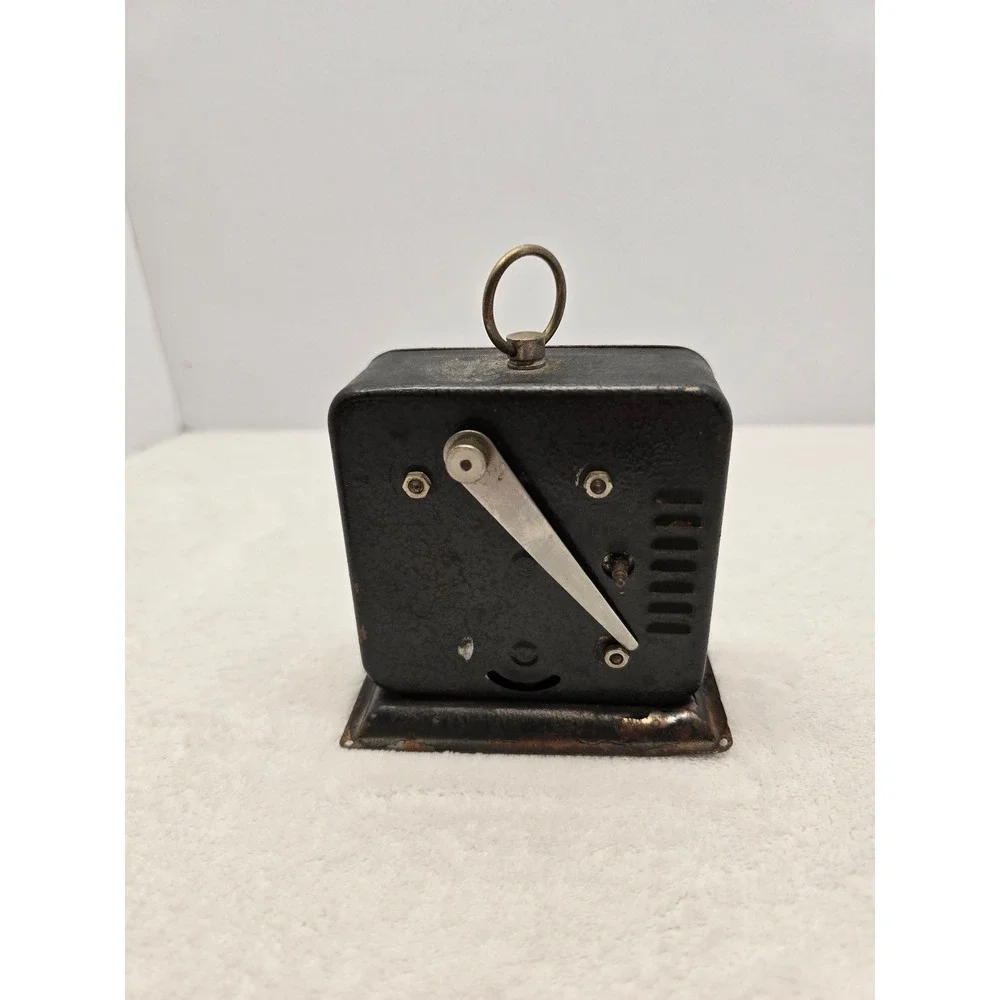 Gilbert Vintage Industrial Interval Timer Metal Mechanical Clock Black 4in